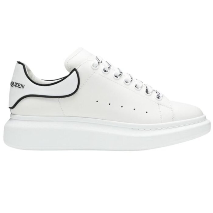 Alexander Mcqueen Oversized – White Black Trim - Image 1