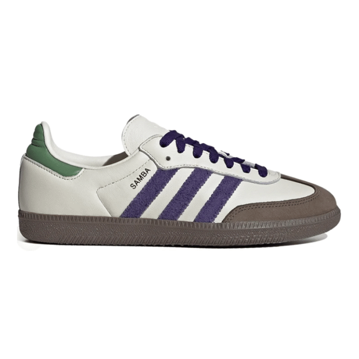 Adidas Samba OG - Off White Core Purple Green Brown - Image 1