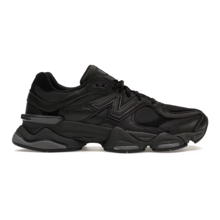 New Balance 9060 - Triple Black Leather - Image 1
