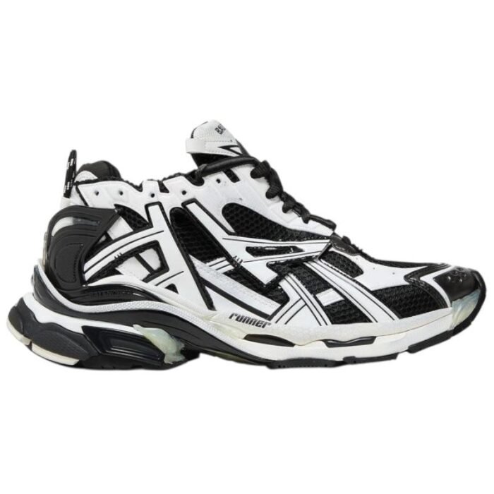 Balenciaga Runner Sneaker 'Black White' - Image 1