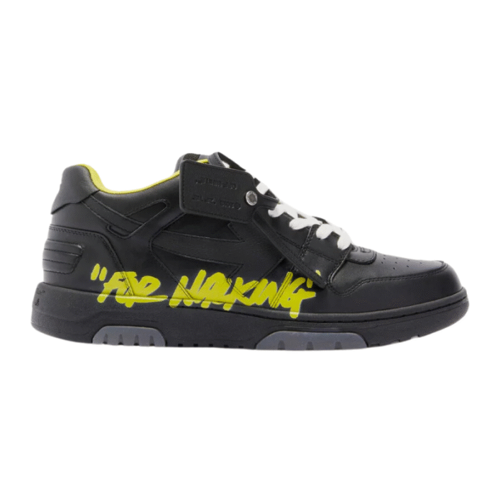 OFF-WHITE Out Of Office "ooo" Low Tops For Walking Black Yellow - Image 1