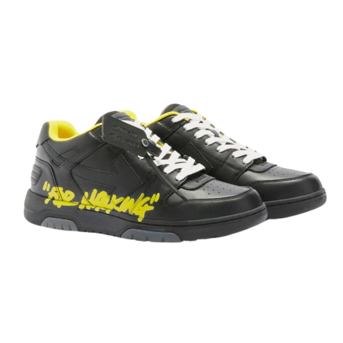 OFF-WHITE Out Of Office "ooo" Low Tops For Walking Black Yellow - Image 2