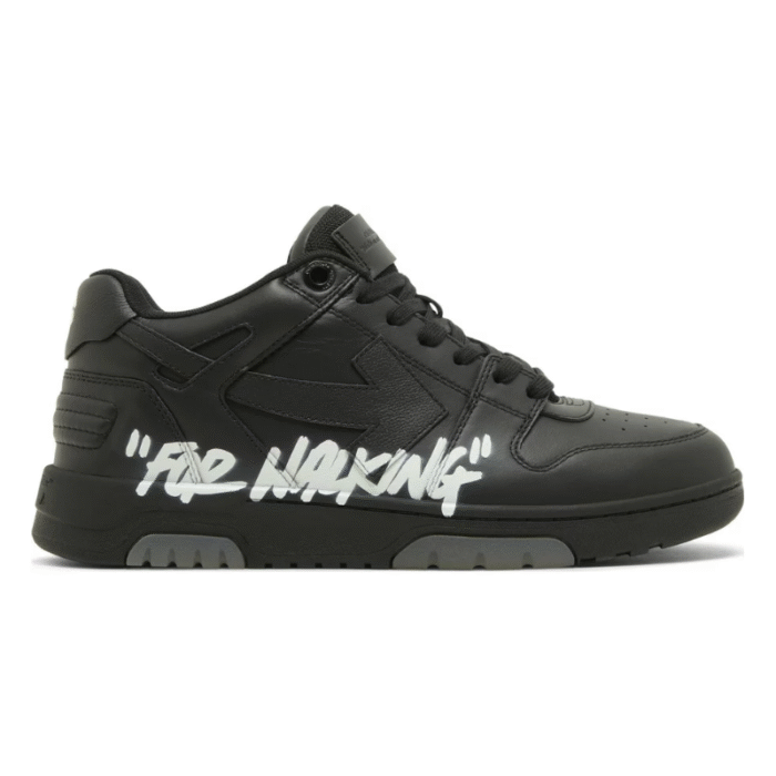 OFF-WHITE Out Of Office OOO For Walking Low Tops - Black White - Image 1
