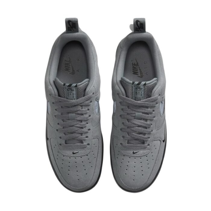 Nike Air Force 1 Low 07 LV8 Reflective Swoosh - Cool Grey - Image 4