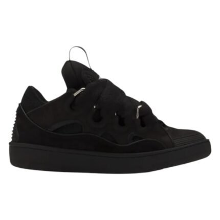 Lanvin 'Curb' Leather Blend Sneakers in Black