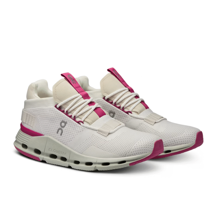 On Running Cloudnova Undyed/White/Carnation - Image 3