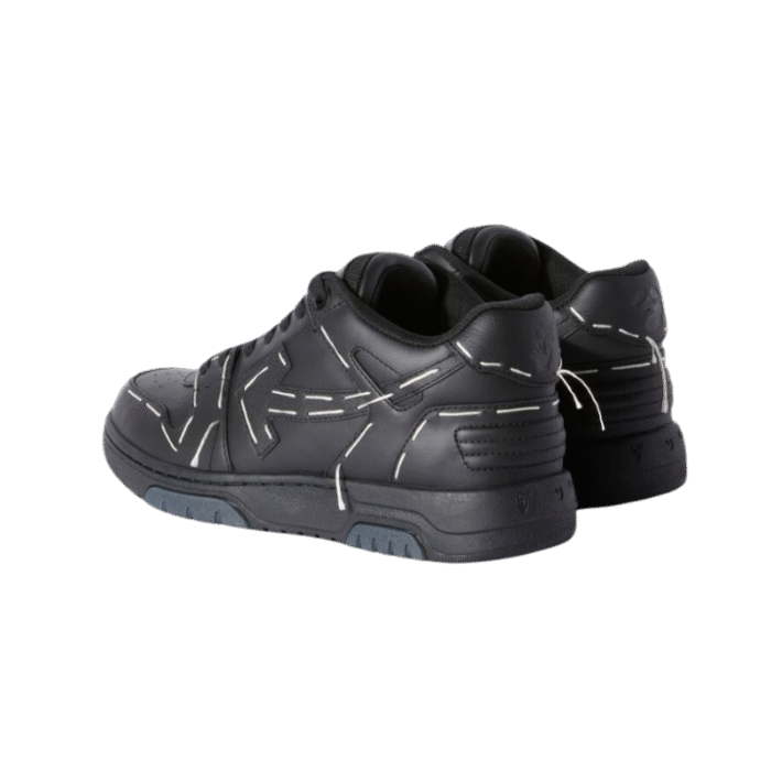 OFF-WHITE Out Of Office OOO low Tops Sartorial Stitching Black Black - Image 3