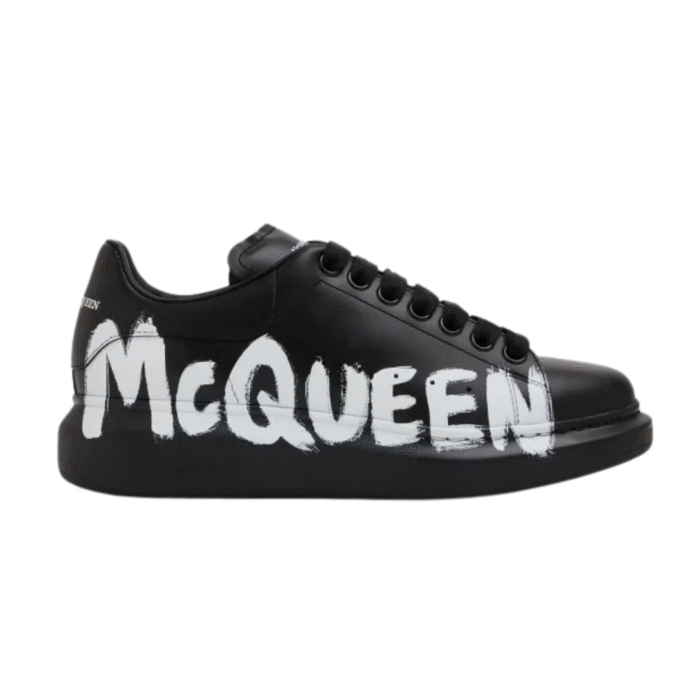 Aexander Mcqueen Oversized Graffiti - Black White - Image 1