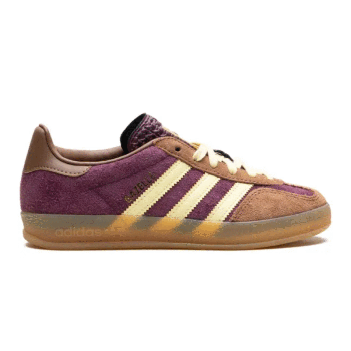 Adidas Gazelle Indoor - Maroon Almost Yellow - Image 1