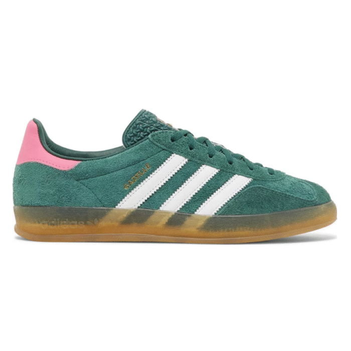 Adidas Gazelle Indoor - Collegiate Green Lucid Pink - Image 1