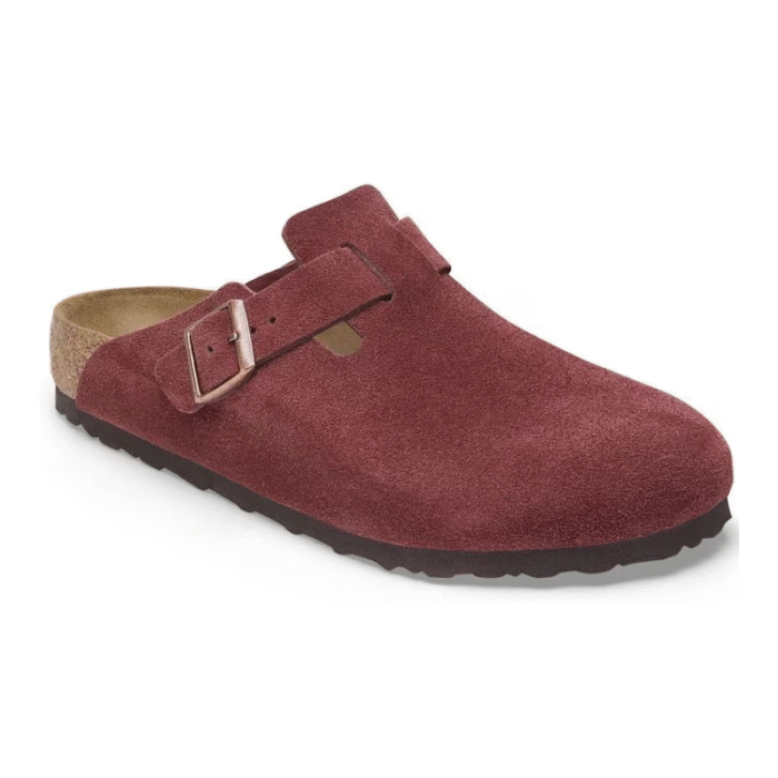 Birkenstock Boston Burgundy - Suede Leather Zinfandel - Image 5