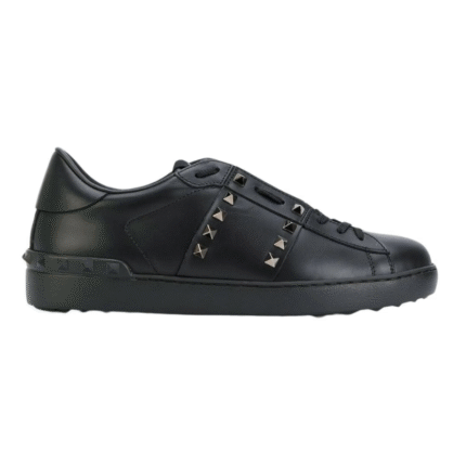 Valentino Garavani Rockstud Untitled Black Ruthenium-finish Stud