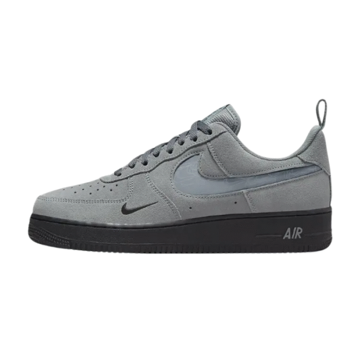 Nike Air Force 1 Low 07 LV8 Reflective Swoosh - Cool Grey - Image 2